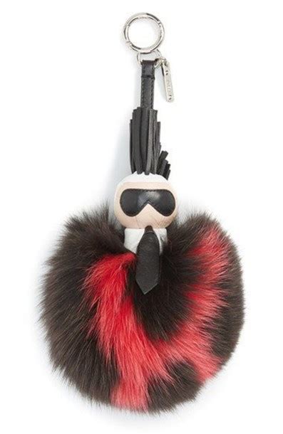 fake fendi karlito keychain|FENDI Karlito Lagerfeld Fur Keychain Bag Charm Keyring .